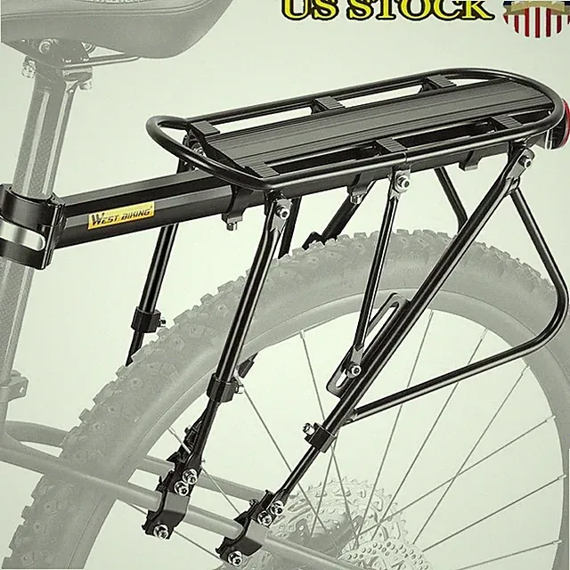 Adjustable Aluminum Bike Cargo Rack Mountain Road Bikes Fat Bikes Heavy Duty New