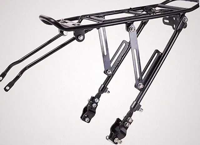 Generies Biking Universal Adjustable Bike High Capacity Cargo Rack Black