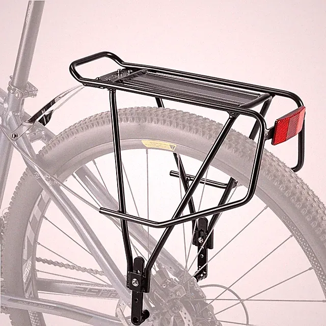 Heavy-Duty Rear Bike Rack for 26"-29" Bikes - Adjustable Pannier Cargo Rack