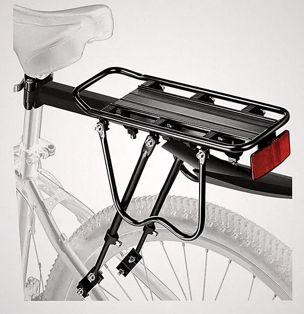 NEW Rear Bike Rack-Cargo Rack w/Fender & Large Size Reflective