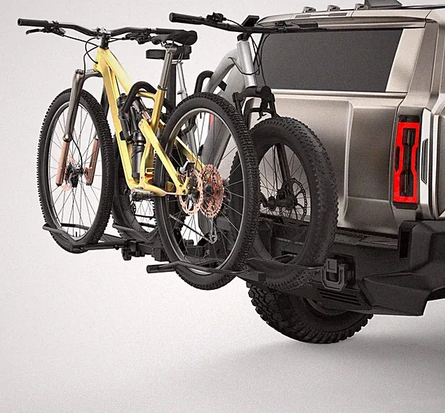 Platform Hitch Rack 2 Bikes Fits Fat Tire 5 Inch