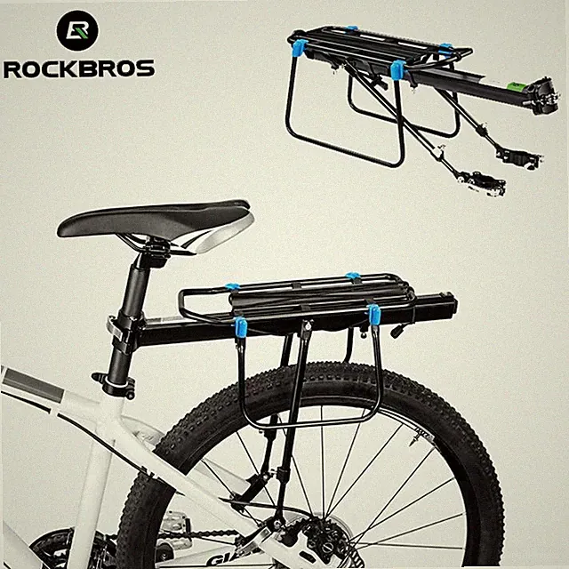 ROCKBROS Bike Rear Cargo Rack Quick Release Luggage Carrier Seat Pannier Racks