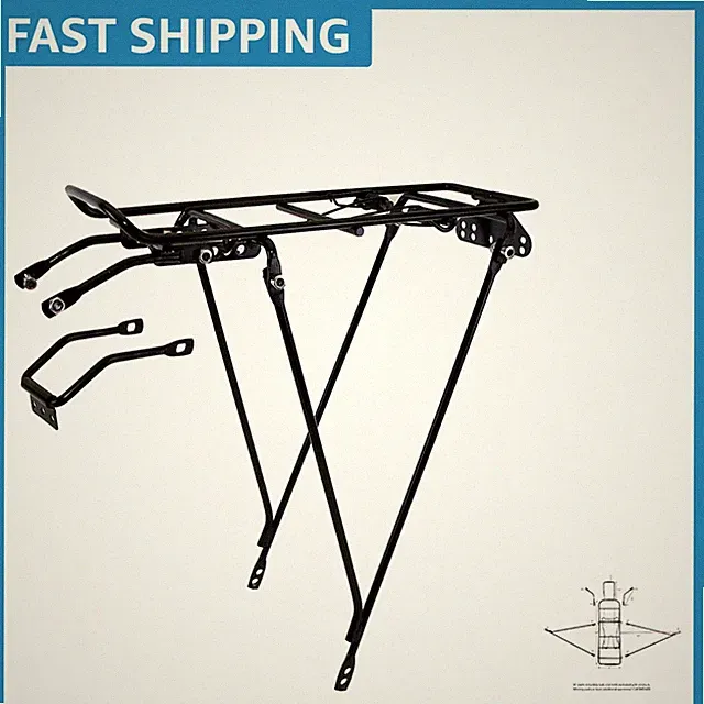 Universal Rear Bicycle Rack - Cargo Carrier for 26-28” Bikes, 22 lbs Capacity
